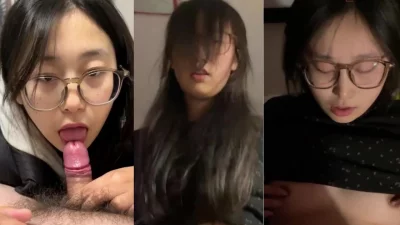 清纯女大学生,戴着眼镜，如此反差，被富二代包养调教，绝美脸蛋配魔鬼身
